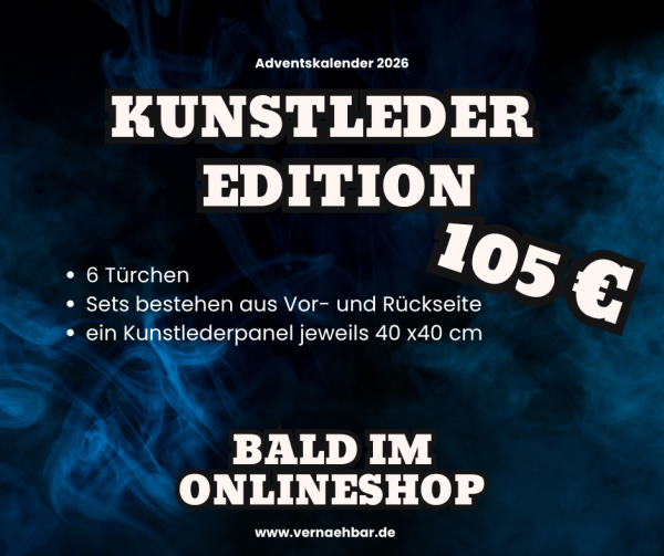 Kunstlederpaneele Adventskalender 2026